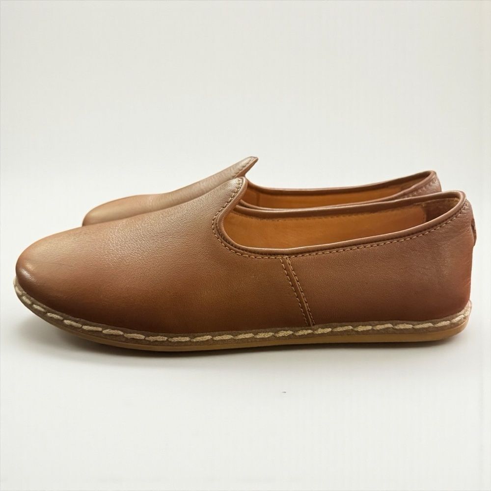Charix Leather Slip-On Shoes Camel - Picture 3 of 7